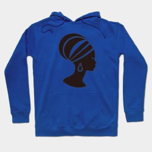 AFRICAN WOMAN LOGO WITH STRIPES Hoodie